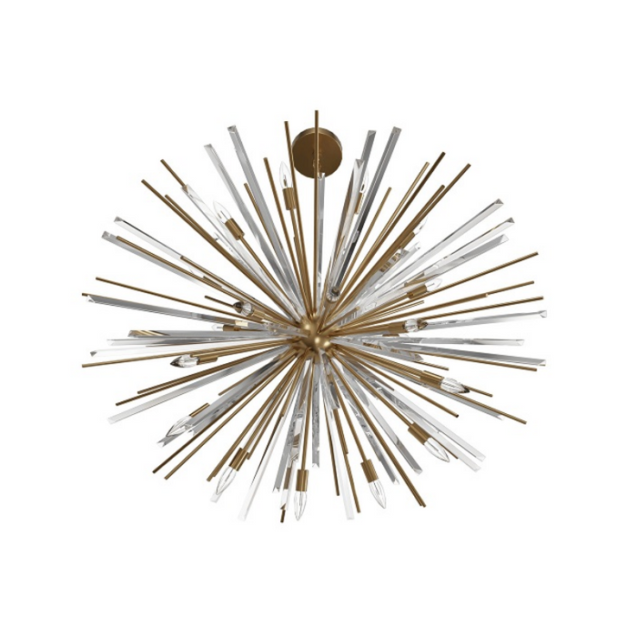 Avenue Lighting HF8200 Palisades Ave. 18-lt 60" Chandelier - Aged Brass