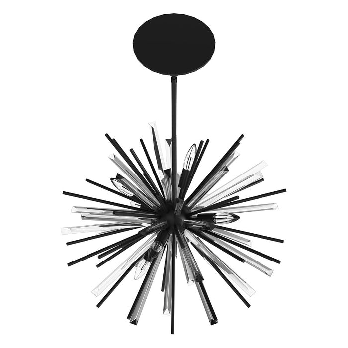 Avenue Lighting HF8201 Palisades Ave. 6-lt 24" Chandelier - Black