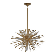 Avenue Lighting HF8201 Palisades Ave. 6-lt 24" Chandelier - Aged Brass