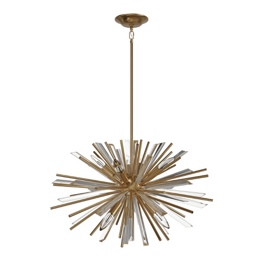 Avenue Lighting HF8201 Palisades Ave. 6-lt 24" Chandelier - Aged Brass