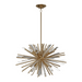 Avenue Lighting HF8201 Palisades Ave. 6-lt 24" Chandelier - Aged Brass