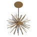 Avenue Lighting HF8201 Palisades Ave. 6-lt 24" Chandelier - Aged Brass