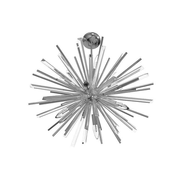 Avenue Lighting HF8201 Palisades Ave. 6-lt 24" Chandelier - Chrome