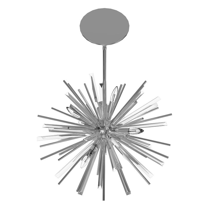 Avenue Lighting HF8201 Palisades Ave. 6-lt 24" Chandelier - Chrome