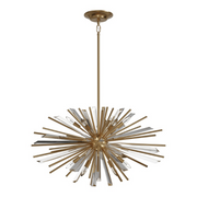 Avenue Lighting HF8202 Palisades Ave. 8-lt 32" Chandelier - Aged Brass