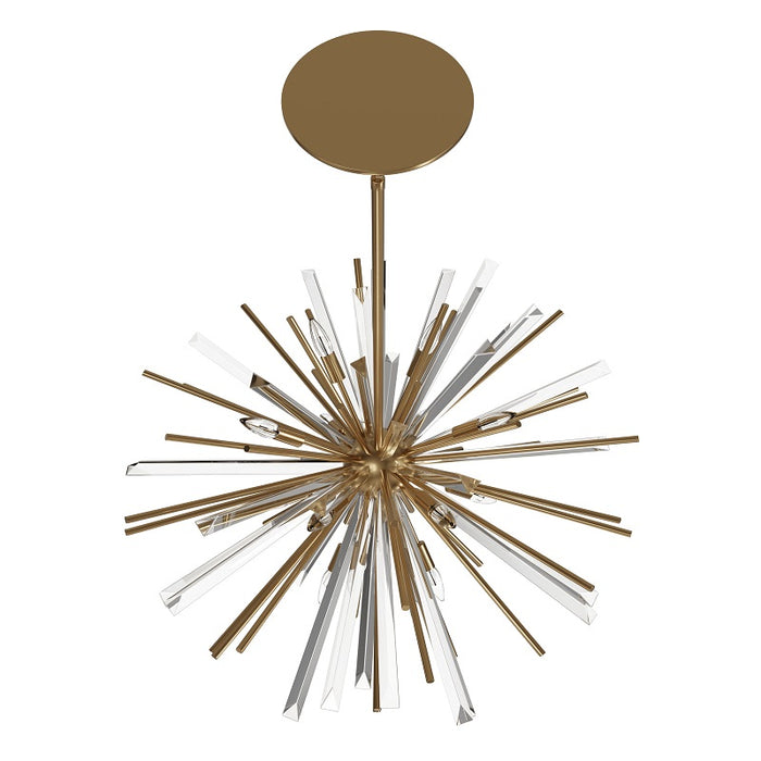 Avenue Lighting HF8202 Palisades Ave. 8-lt 32" Chandelier - Aged Brass