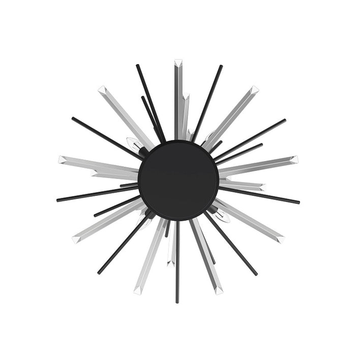Avenue Lighting HF8205 Palisades Ave. 4-lt 24" Wall Sconce/Flush Mount - Black