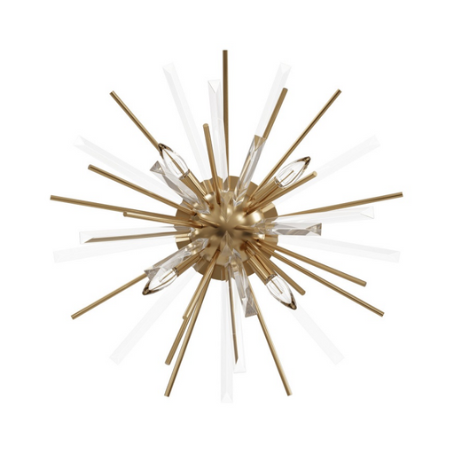 Avenue Lighting HF8205 Palisades Ave. 4-lt 24" Wall Sconce/Flush Mount - Aged Brass