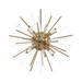 Avenue Lighting HF8205 Palisades Ave. 4-lt 24" Wall Sconce/Flush Mount - Aged Brass