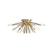 Avenue Lighting HF8205 Palisades Ave. 4-lt 24" Wall Sconce/Flush Mount - Aged Brass