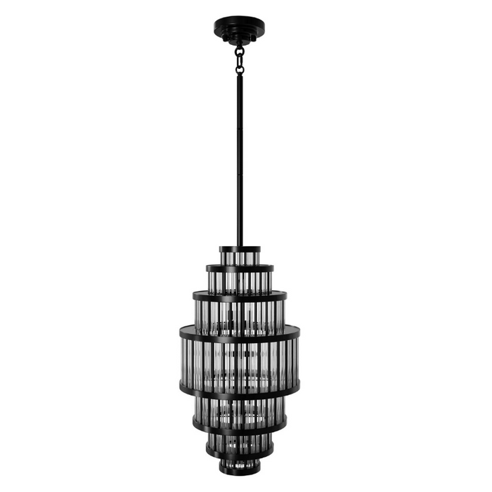 Avenue Lighting HF1924 Waldorf 13-lt 12" LED Pendant - Polished Gunmetal