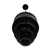 Avenue Lighting HF1924 Waldorf 13-lt 12" LED Pendant - Polished Gunmetal