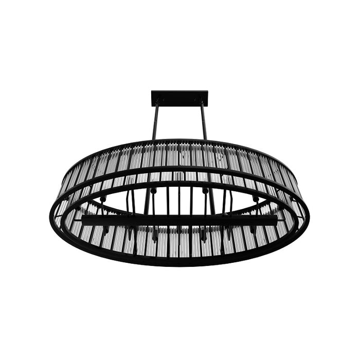 Avenue Lighting HF1927 Waldorf 16-lt 52" LED Chandelier - Polished Gunmetal