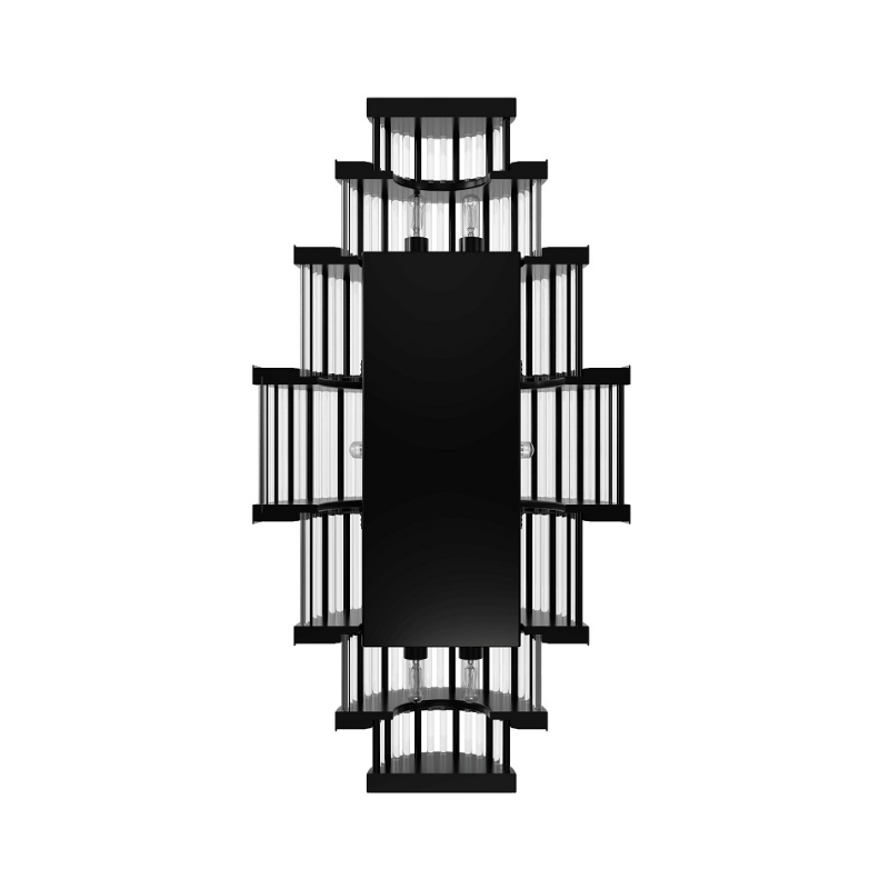 Avenue Lighting HF1921 Waldorf 8-lt 22" Tall LED Wall Sconce - Polished Gunmetal