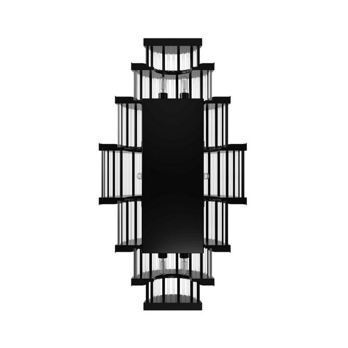 Avenue Lighting HF1921 Waldorf 8-lt 22" Tall LED Wall Sconce - Polished Gunmetal