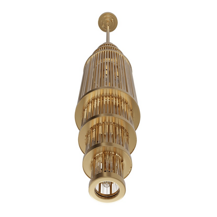 Avenue Lighting HF1925 Waldorf 13-lt 8" LED Pendant - Aged Brass