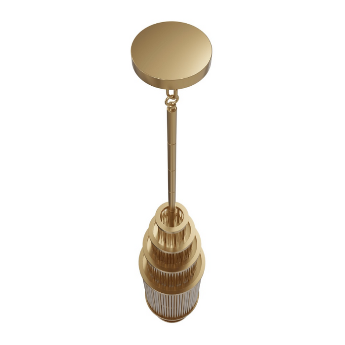 Avenue Lighting HF1926 Waldorf 17-lt 10" LED Pendant - Aged Brass