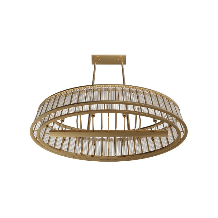 Avenue Lighting HF1927 Waldorf 16-lt 52" LED Chandelier - Aged Brass