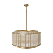 Avenue Lighting HF1928 Waldorf 12-lt 31" LED Chandelier - Aged Brass