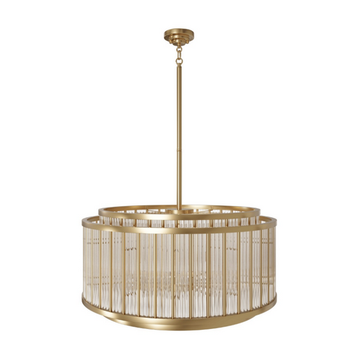 Avenue Lighting HF1928 Waldorf 12-lt 31" LED Chandelier - Aged Brass