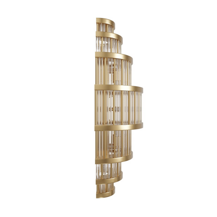 Avenue Lighting HF1921 Waldorf 8-lt 22" Tall LED Wall Sconce - Aged Brass