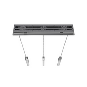 Avenue Lighting HF1900 The Original Glacier 3-lt 37" LED Pendant - Polished Chrome/Snow