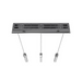 Avenue Lighting HF1900 The Original Glacier 3-lt 37" LED Pendant - Polished Chrome/Snow