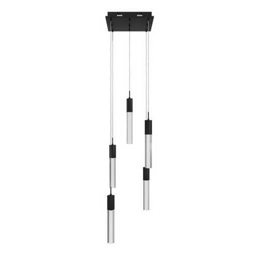 Avenue Lighting HF1900 The Original Glacier 5-lt 12" LED Pendant - Black/Snow