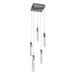 Avenue Lighting HF1900 The Original Glacier 5-lt 12" LED Pendant - Polished Chrome/Snow