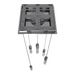 Avenue Lighting HF1900 The Original Glacier 5-lt 12" LED Pendant - Polished Chrome/Snow