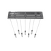 Avenue Lighting HF1900 The Original Glacier 7-lt 47" LED Pendant - Brushed Brass/Snow