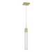 Avenue Lighting HF1901 The Original Glacier 1-lt 2" LED Pendant - Brushed Brass/Snow