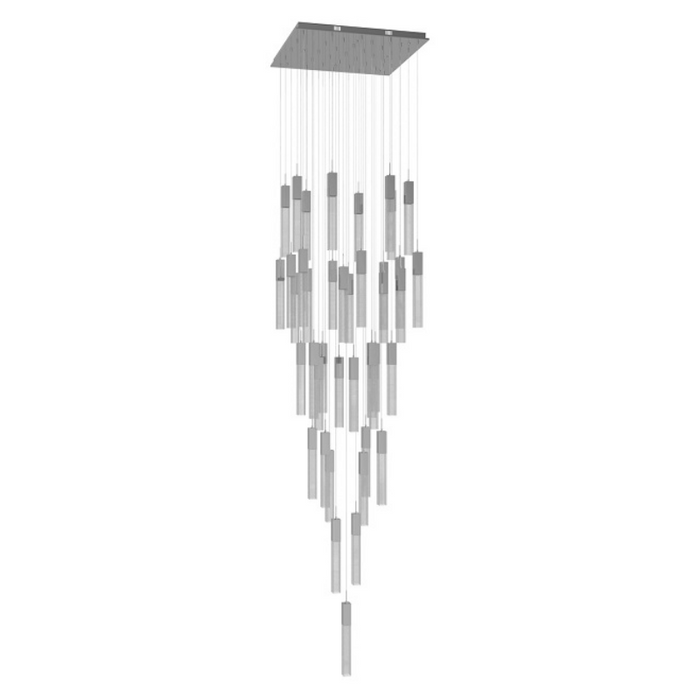 Avenue Lighting HF1903 The Original Glacier 41-lt 36" LED Pendant - Polished Chrome/Snow