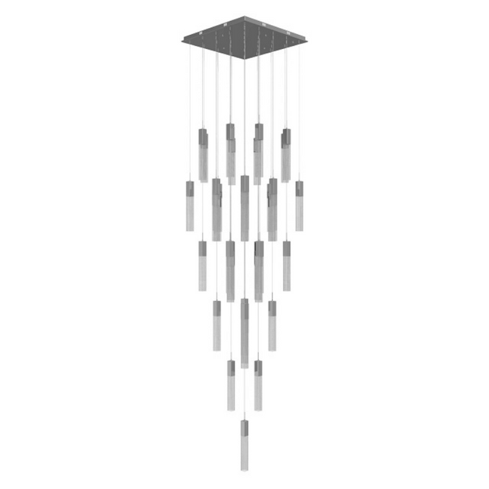 Avenue Lighting HF1903 The Original Glacier 41-lt 36" LED Pendant - Polished Chrome/Snow