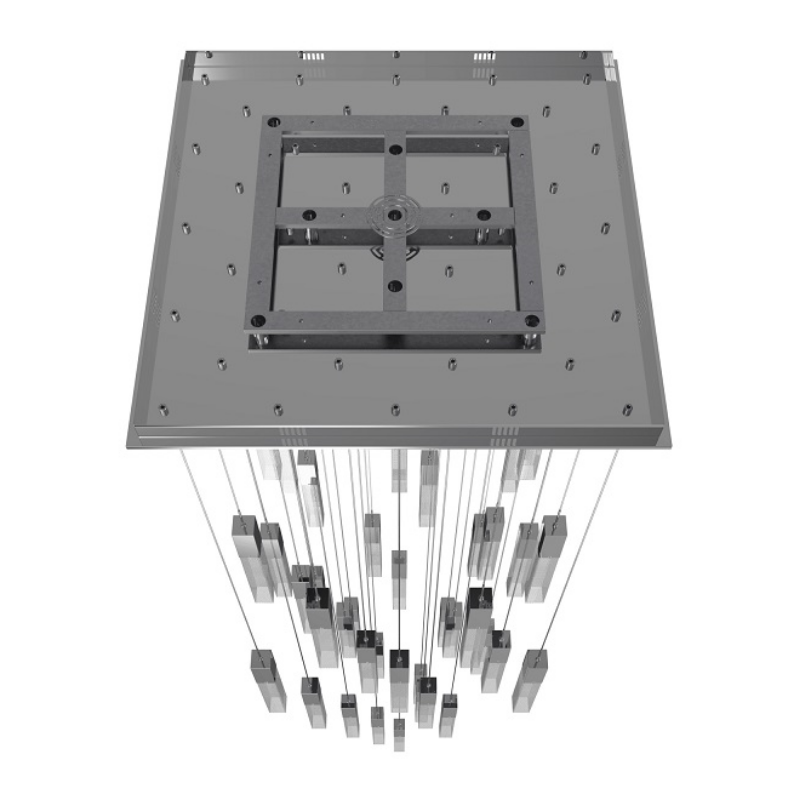 Avenue Lighting HF1903 The Original Glacier 41-lt 36" LED Pendant - Polished Chrome/Snow