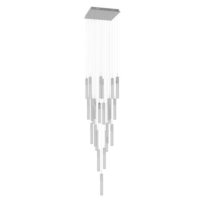 Avenue Lighting HF1904 The Original Glacier 25-lt 28" LED Pendant - Polished Chrome/Snow