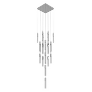Avenue Lighting HF1904 The Original Glacier 25-lt 28" LED Pendant - Polished Chrome/Snow