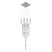 Avenue Lighting HF1904 The Original Glacier 25-lt 28" LED Pendant - Polished Chrome/Snow