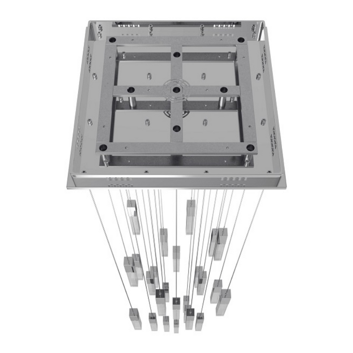 Avenue Lighting HF1904 The Original Glacier 25-lt 28" LED Pendant - Polished Chrome/Snow