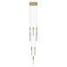 Avenue Lighting HF1905 The Original Glacier 13-lt 20" LED Pendant - Brushed Brass/Snow