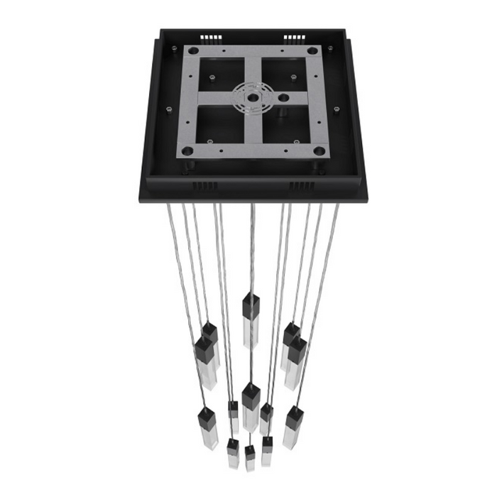 Avenue Lighting HF1905 The Original Glacier 13-lt 20" LED Pendant - Black/Snow