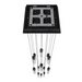 Avenue Lighting HF1905 The Original Glacier 13-lt 20" LED Pendant - Black/Snow