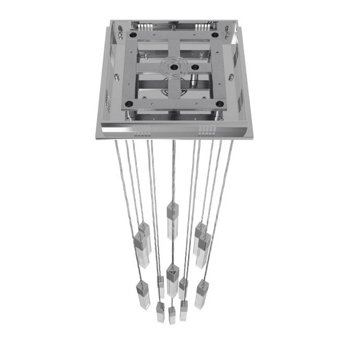 Avenue Lighting HF1905 The Original Glacier 13-lt 20" LED Pendant - Polished Chrome/Snow