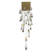 Avenue Lighting HF1904 Aspen 25-lt 28" LED Pendant - Brushed Brass/Clear