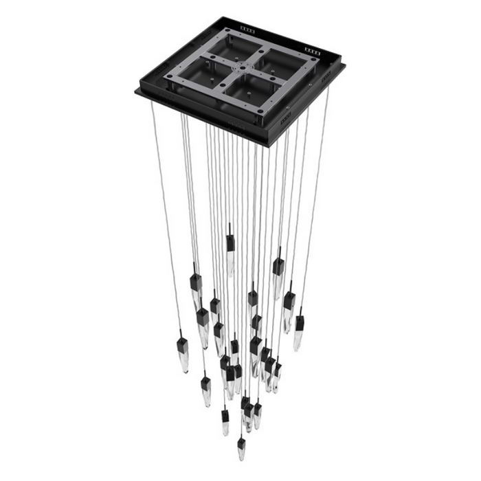 Avenue Lighting HF1904 Aspen 25-lt 28" LED Pendant - Dark Bronze/Clear