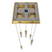 Avenue Lighting HF1900 The Original Glacier 5-lt 12" LED Pendant - Brushed Brass/Clear