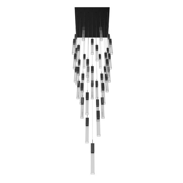 Avenue Lighting HF1903 The Original Glacier 41-lt 36" LED Pendant - Dark Bronze/Clear