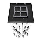 Avenue Lighting HF1903 The Original Glacier 41-lt 36" LED Pendant - Dark Bronze/Clear