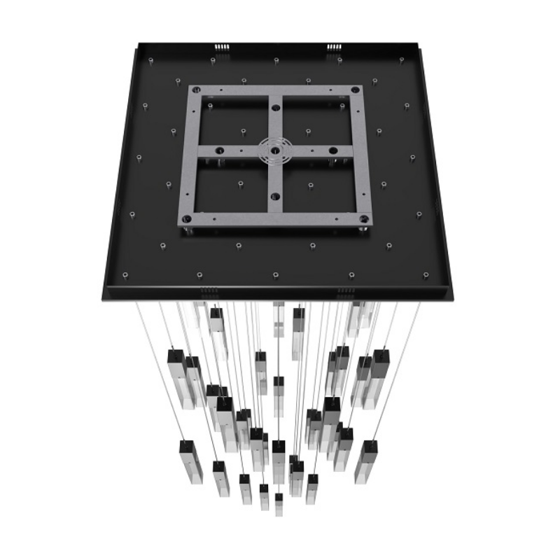 Avenue Lighting HF1903 The Original Glacier 41-lt 36" LED Pendant - Dark Bronze/Clear