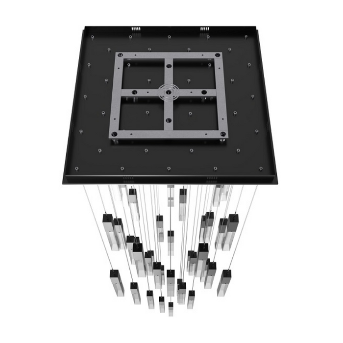 Avenue Lighting HF1903 The Original Glacier 41-lt 36" LED Pendant - Dark Bronze/Clear